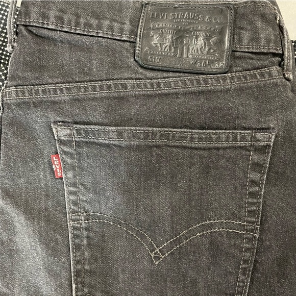 Levi’s Black 510 Jeans 36x32 - Picture 9 of 10